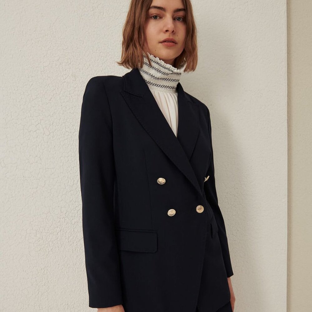 MARELLA S TARANTO Navy Blazer - Picture 10 of 12